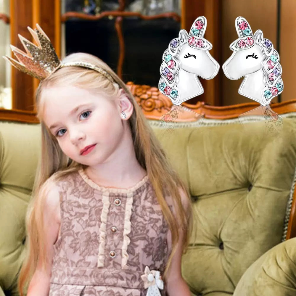 Enhjørning-øredobber