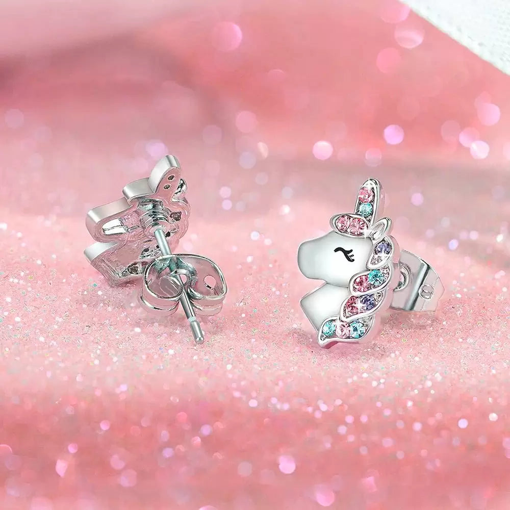 Enhjørning-øredobber