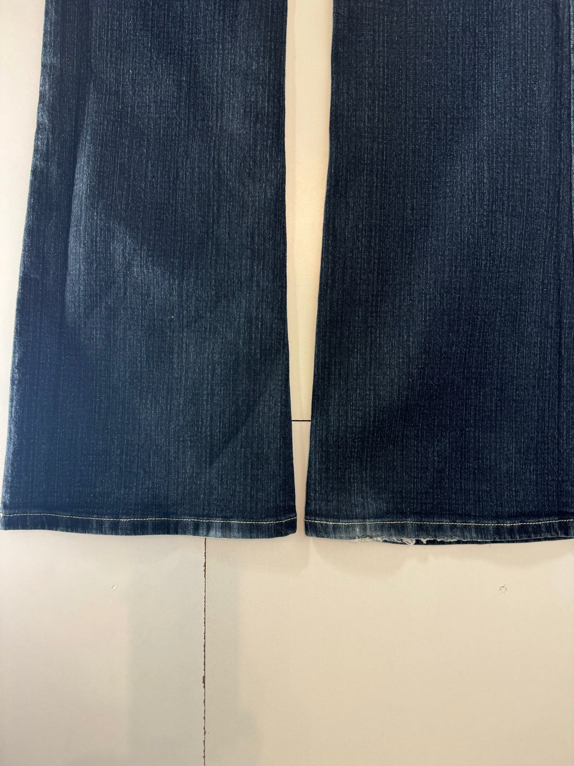 Lågmidjade jeans Mörk