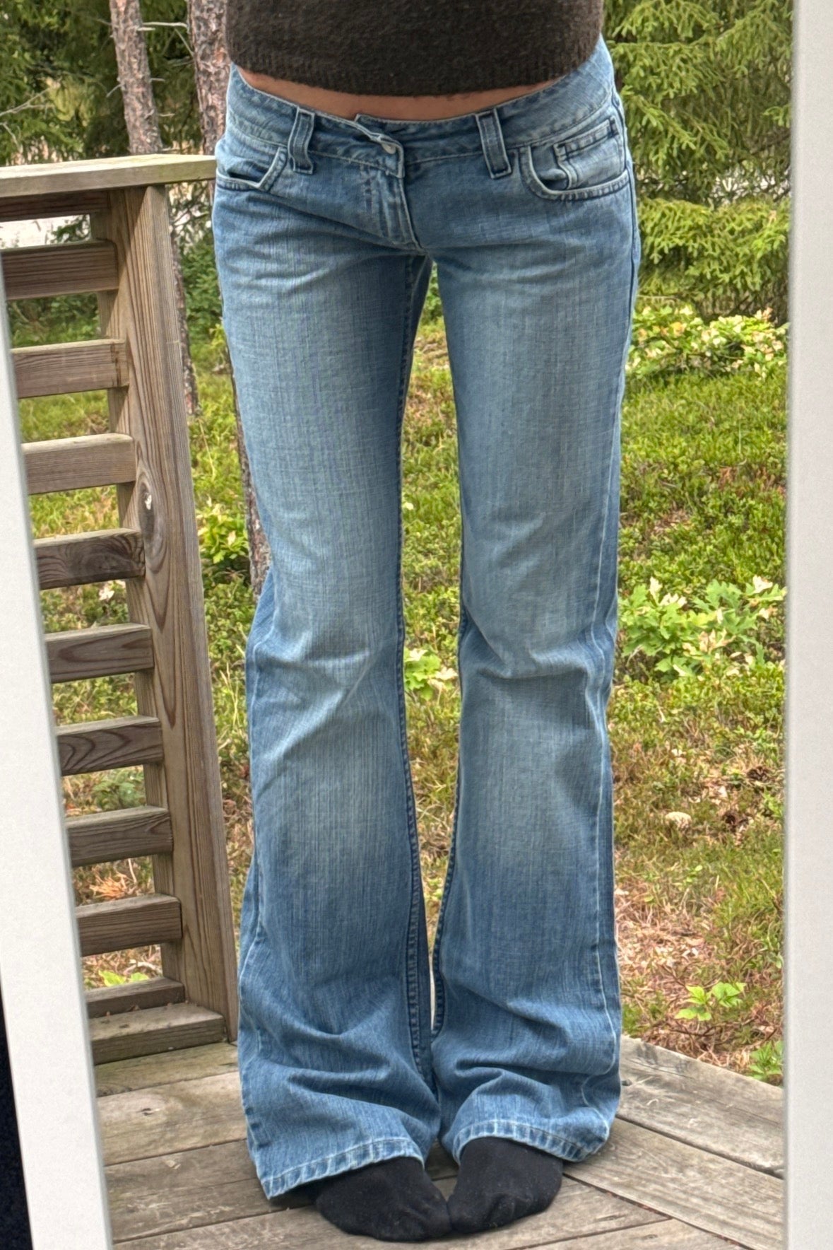 Lågmidjade jeans