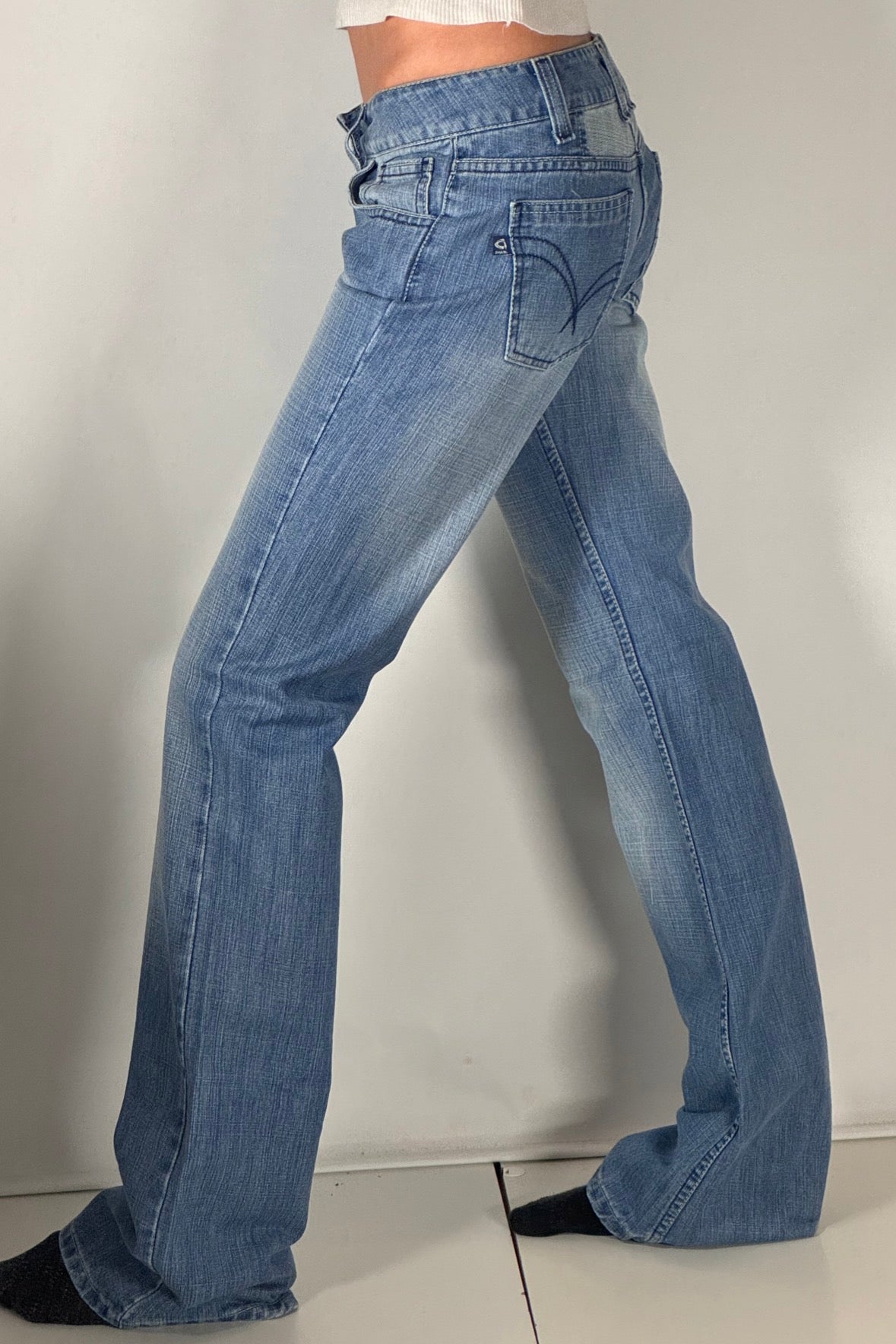 Lågmidjade jeans