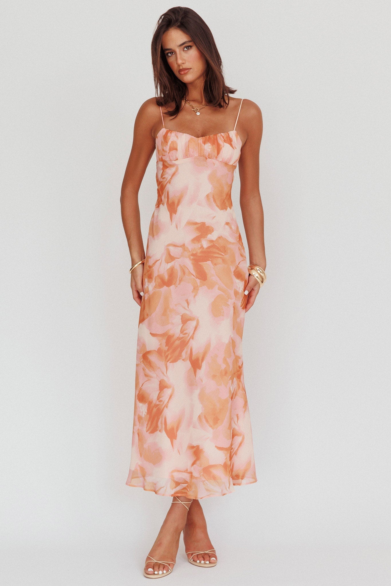 Nerida Floral maxikjole – elegant sommerstil