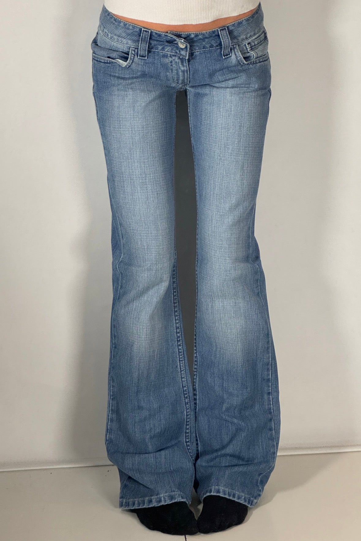 Lågmidjade jeans