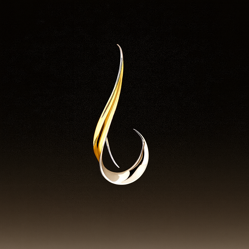 Elegante vintage anhengsøredobber i gull