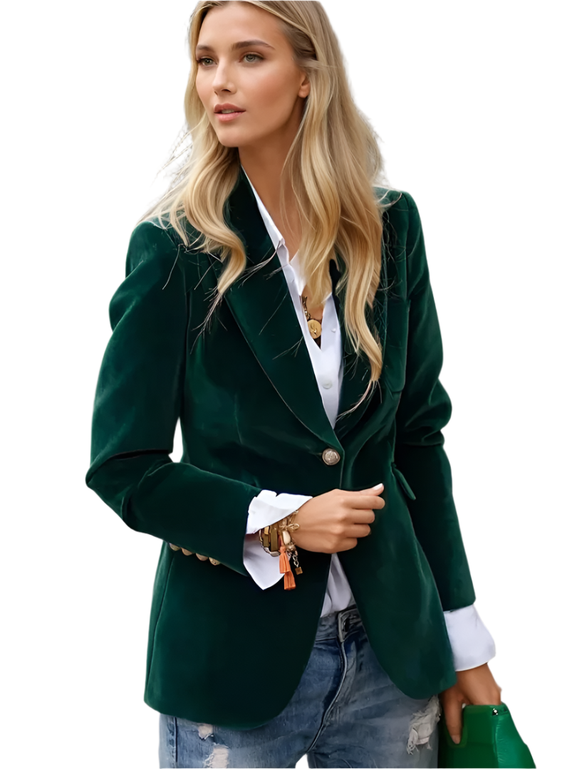 Retro Fløyelsblazer