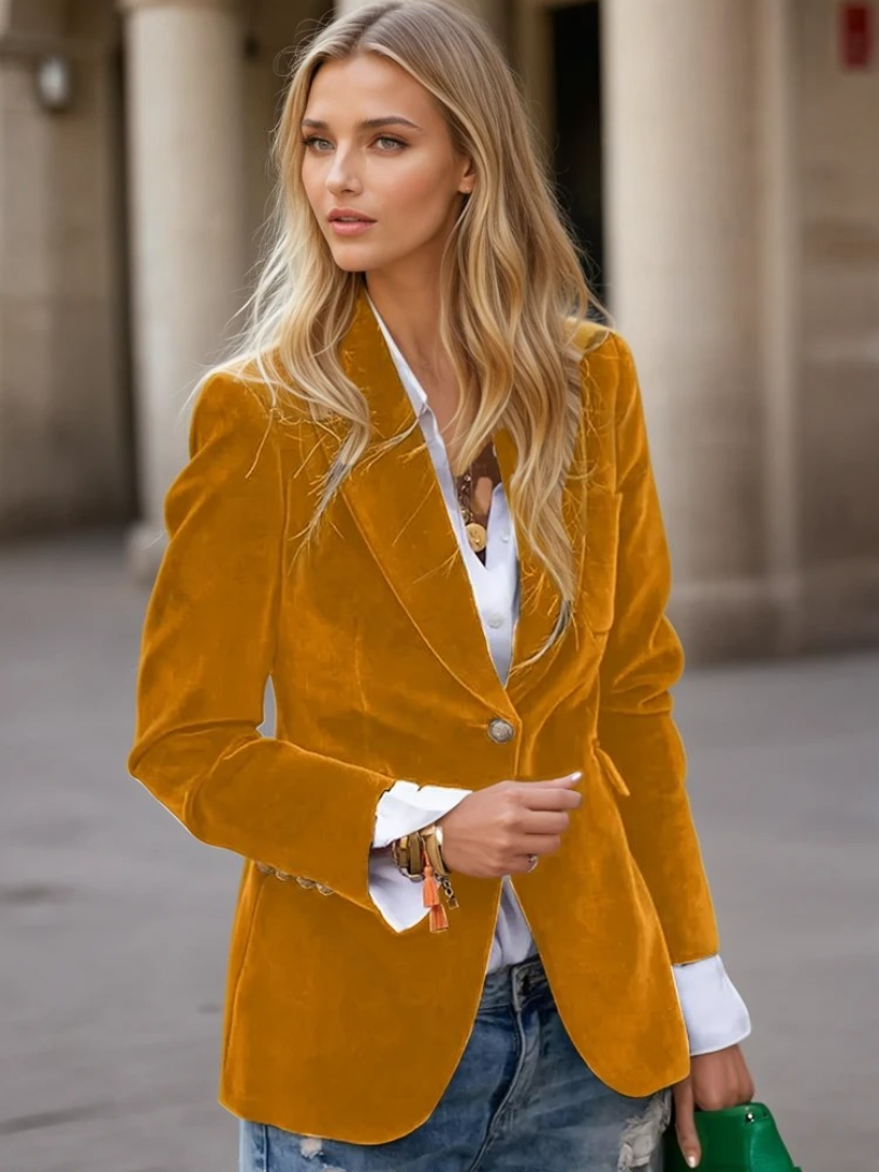 Retro Fløyelsblazer