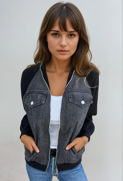 Denim Bomberjakke