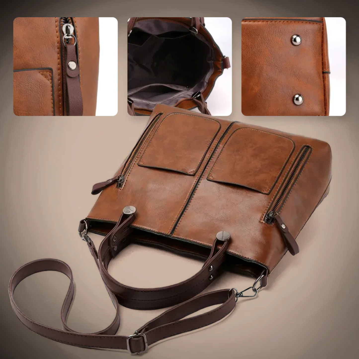 Elegant og tidløs skulderveske