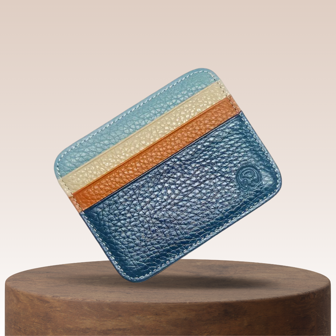 Grayson slank kortholder i ekte skinn