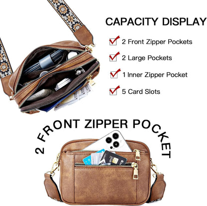 | Skulderveske i fint skinn