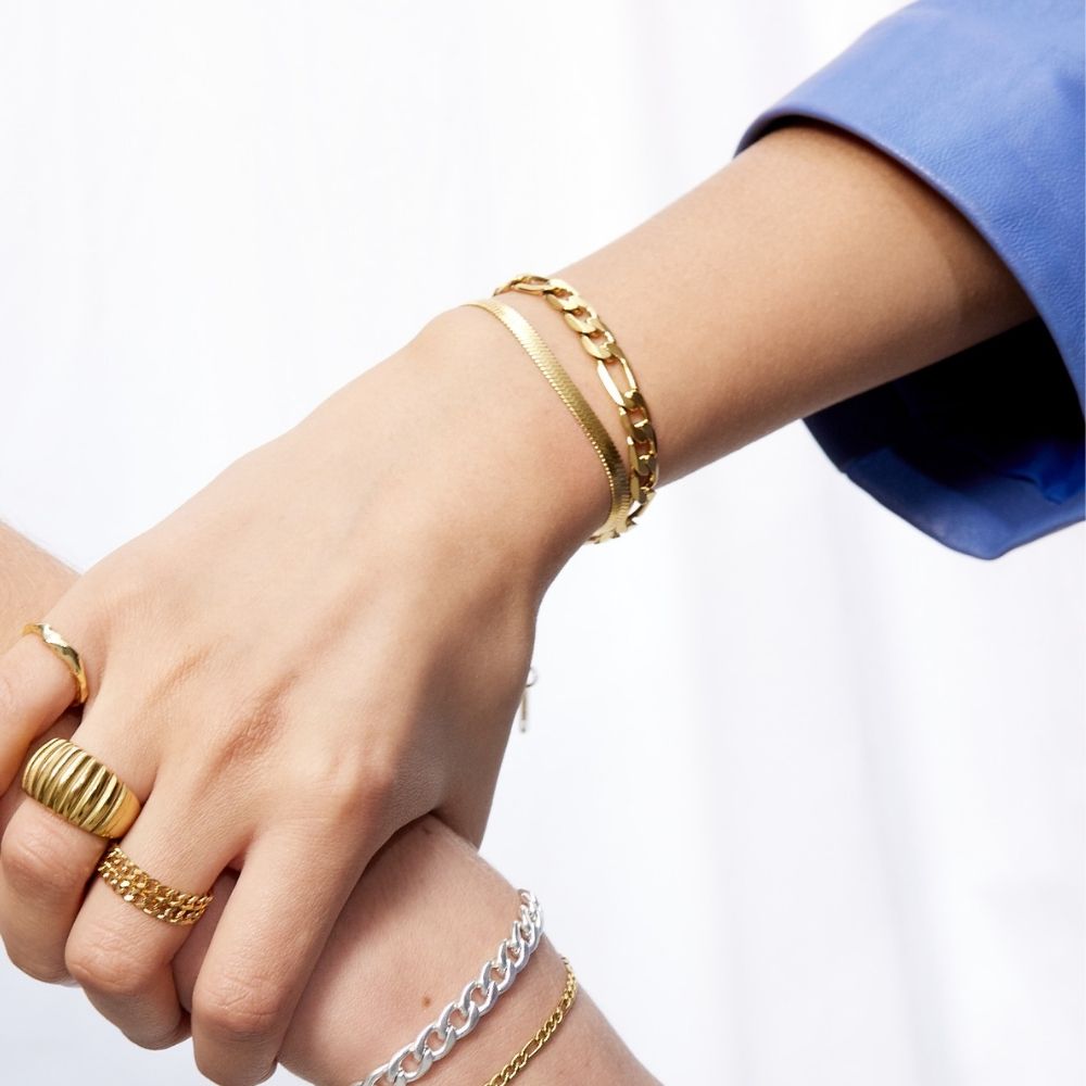 Gigi Armbånd – 18K Gullbelagt, 7 mm