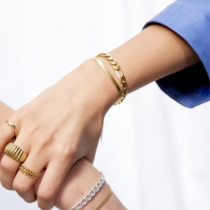 Gigi Armbånd – 18K Gullbelagt, 7 mm