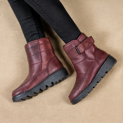 Sklisikre vanntette snøstøvler for kvinner